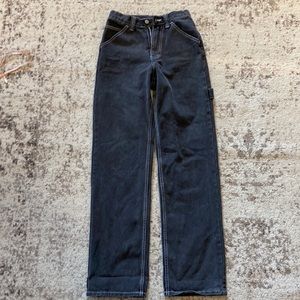 J. Galt Shanghai size S 100% cotton cute distressed black/gray cargo jeans